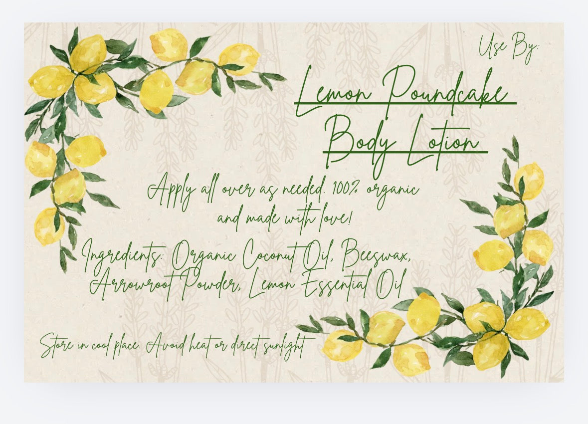 Lemon Poundcake Body Lotion