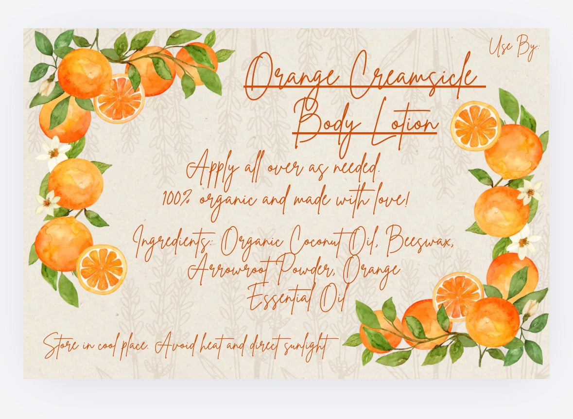 Orange Creamsicle Body Lotion